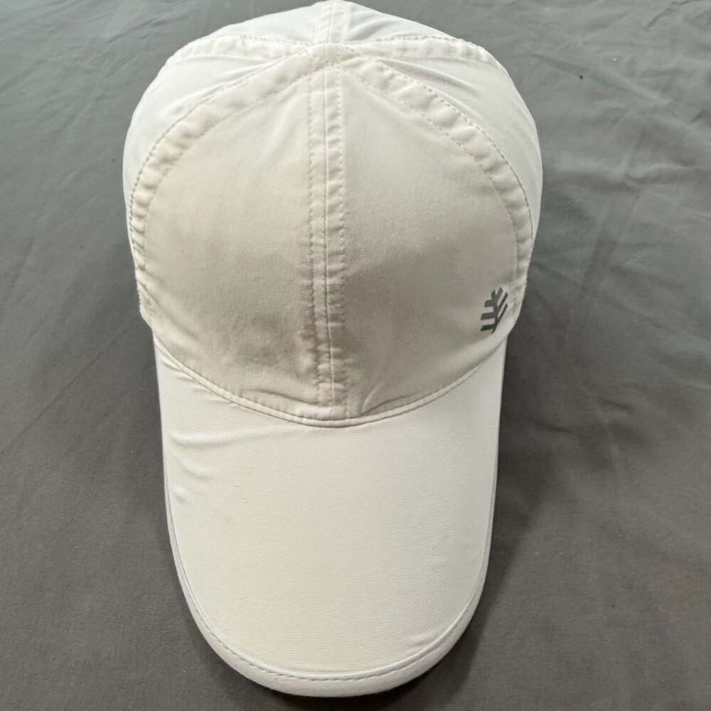 Coolibar Lenny Sport Cap White UPF 50+ Sun Protection Running Hat S/M